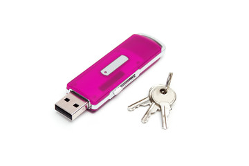 USB flash drive with a keys