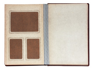 Fototapeta premium old photo album isolated