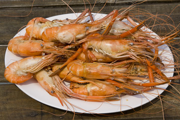 Boiled shrimp