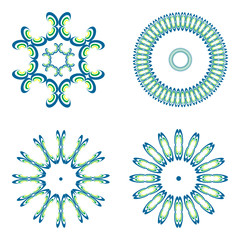 Decorative design elements. Set 3.