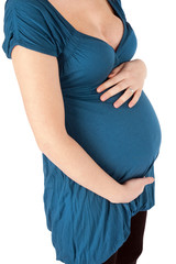 Pregnant Woman Holding Belly