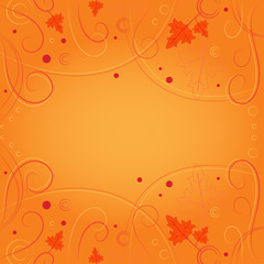 Orange vector background
