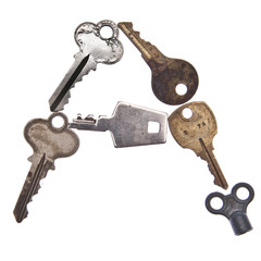 Letter A in Old Keys © Brooke Becker