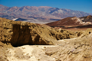 Lifeless landscape of Death Valley . California. USA