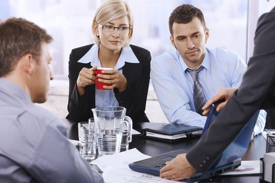 Business team at discussion
