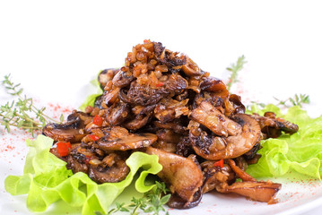 Roasted mushrooms assortment