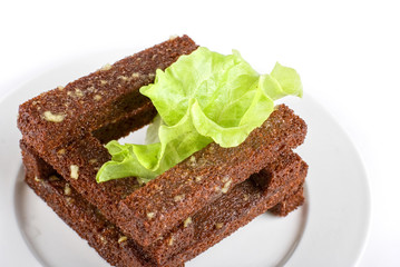 toasted bread closeup
