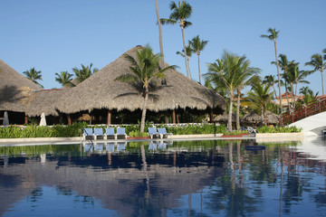 beautiful tropical swimming pool