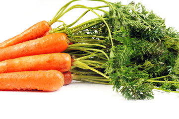 carrots with leaves