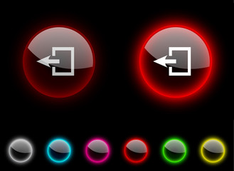 Fototapeta premium Exit button.