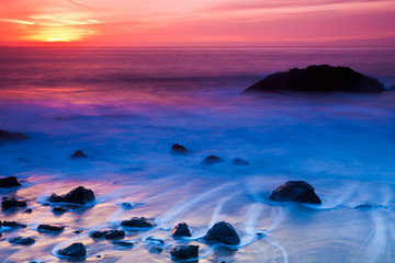 Rocky Coast Sunset