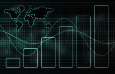 Global Business Abstract Background
