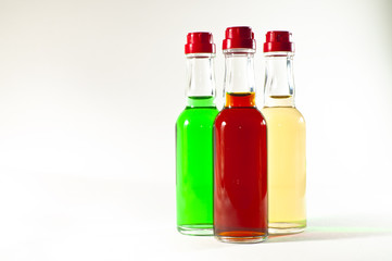 MiniBar bottles with alcohol
