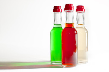 MiniBar bottles with alcohol