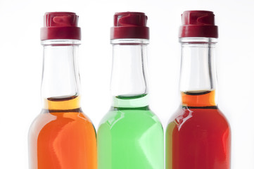 MiniBar bottles with alcohol
