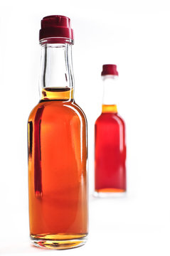 MiniBar bottles with alcohol
