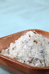 Blue bath salt
