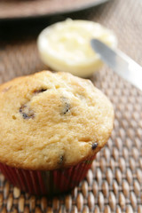 Muffin and butter