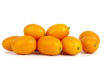 Few kumquat fruits