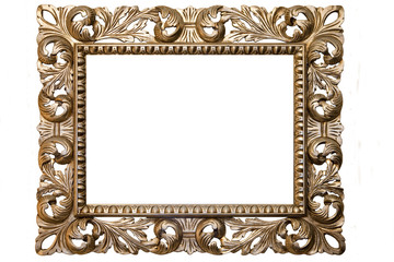 an image of an old gold plated frame