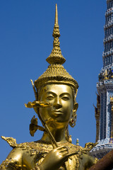 A kind of mythological soldier in Grand Palace in Bangkok