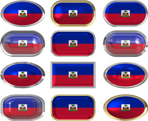 twelve buttons of the Flag of Haiti