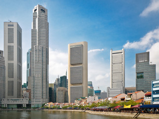 Singapur, Business District - obrazy, fototapety, plakaty