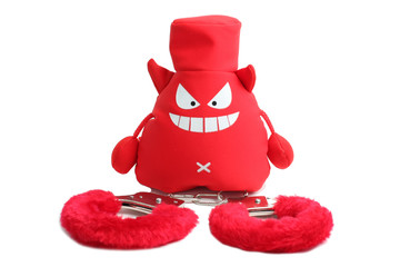 Handcuffs and devil
