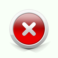 Obraz premium Delete Button Rot