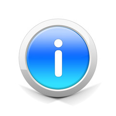 Info Button Blau