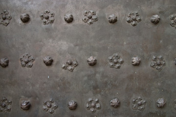Decorative brass door - architecture detail