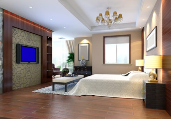 3d bedroom rendering