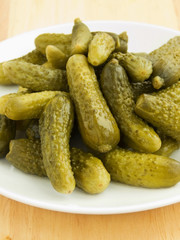 Canned gherkins