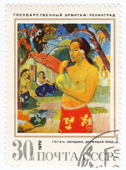 stamp pshows pic to painter Cgauguin