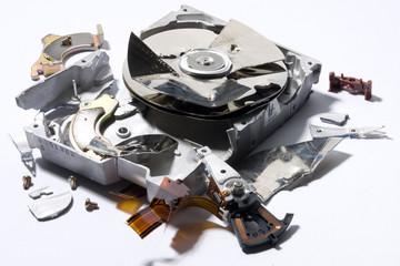 demolished hard-disk