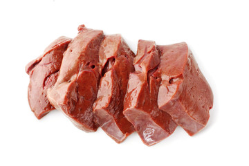 raw liver isolated