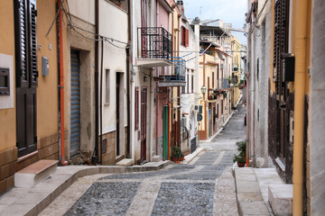 Italy - Trappeto town in Sicily