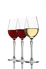 wine elegant glasses