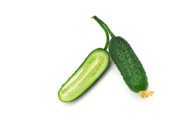 Isolated cucumber