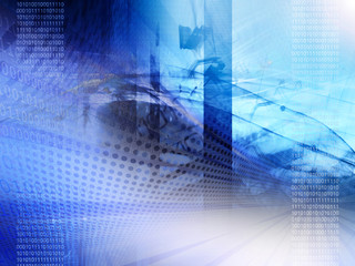 Obraz premium Abstract technology, binary code