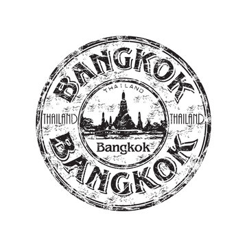 Bangkok grunge rubber stamp