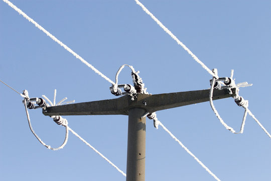 Mittelspannungs Betonmast