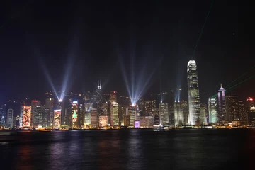Zelfklevend Fotobehang hong kong lichtshow symfonie van licht © gringos