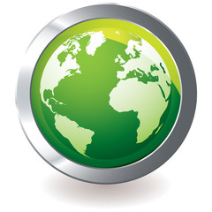 green icon earth globe