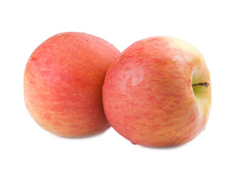 Two fresh apple back to back