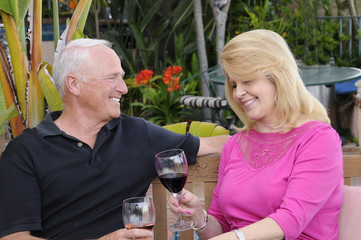 Retired Couple Enjoying an Evening