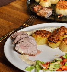 Pork and Pommes Savonettes