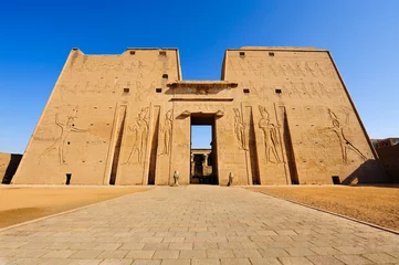 Fotobehang Horustempel in Edfu, Egypte © Eishier
