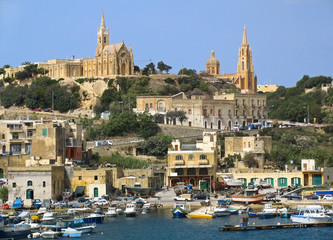 Fototapeta na wymiar Harborr Gozo, Malta Wyspy