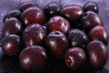 Group of plums